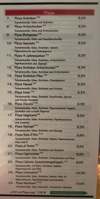 Menu photo 5 Pizzeria Sole D'Oro Pfungstadt, HE