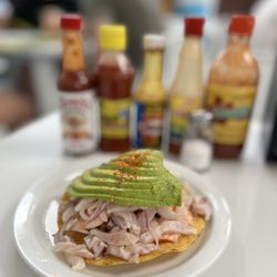 Mariscos El Submarino - La Mixta Tostada (~$12)