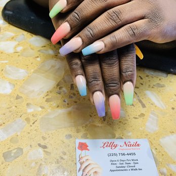 Lilly Nails - Ombre' Nails - Nail Salons Near Me - Baton Rouge, Louisiana