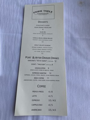 Menu photo 6 Prime Table Stockton, CA