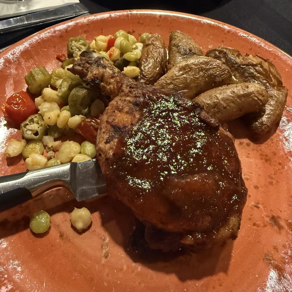 Charr'd Bourbon Kitchen & Lounge - Smoked Berkshire Pork Chop* - Lounges Near Me - Louisville, Kentucky Charr'd Bourbon Kitchen & Lounge - Smoked Berkshire Pork Chop* - Lounges Near Me - Louisville, Kentucky