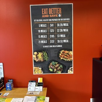 Clean Eatz - a menu on the wall - Juice Bars & Smoothies Near Me - Asheville, North Carolina