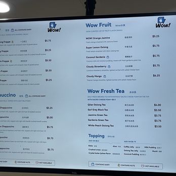 Wow Tea Drink - Menu - Bubble Tea Near Me - Cupertino, California Wow Tea Drink - Menu - Bubble Tea Near Me - Cupertino, California