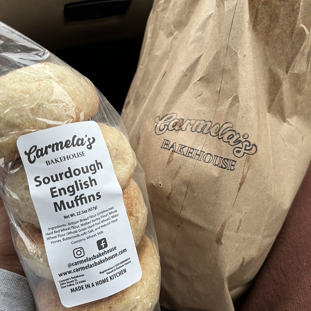 first time getting sourdough loaf (in bag) and got English Muffins as an extra for free. As my first time, I got both for free.