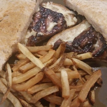Highway House - Rib eye steak sandwich and fries. - Burgers Near Me - Chicago, Illinois Highway House - Rib eye steak sandwich and fries. - Burgers Near Me - Chicago, Illinois