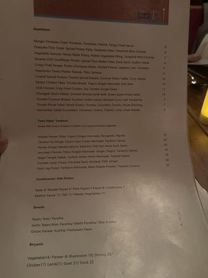 Menu photo 2 The Blue Taj Charlotte, NC Menu photo 2 The Blue Taj Charlotte, NC