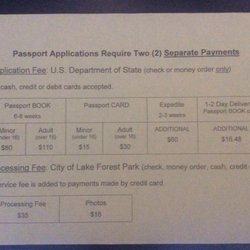 Lake Forest Park Passport Services - Important info.