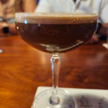 Bitter & Twisted Cocktail Parlour - Tiramisu: Patrón reposado tequila, coffee & cacao liqueurs, mascarpone cheese, cold brew shot - Cocktail Bars Near Me - Phoenix, Arizona
