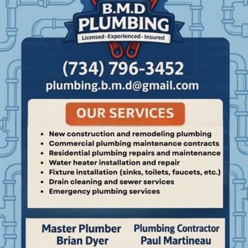 Bmd Plumbing - Water Heater Installation/Repair Near Me - Southgate, Michigan Bmd Plumbing - Water Heater Installation/Repair Near Me - Southgate, Michigan