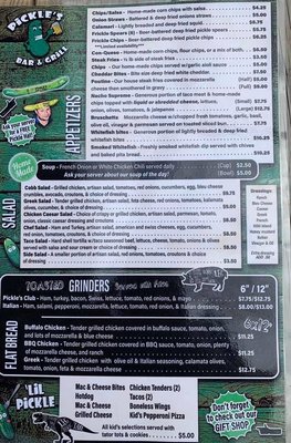 Menu photo 4 Pickles Bar & Grill Brimley, MI Menu photo 4 Pickles Bar & Grill Brimley, MI