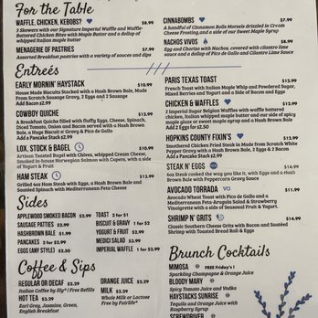 Haystacks - Menu - Breakfast & Brunch Near Me - Sulphur Springs, Texas