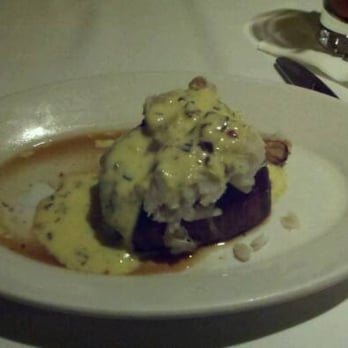 Spencer's for Steak and Chops - 8 oz Filet Mignon Medium Rare w/ "Oscar Style" Crab & Bernaise - $46 - Steakhouses Near Me - San Jose, California
