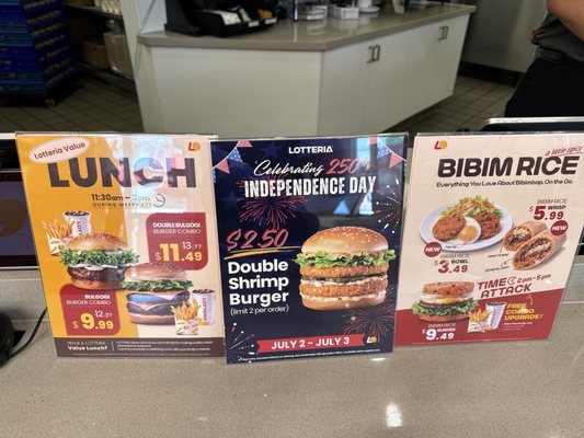 Menu photo 1 LOTTERIA Fullerton Fullerton, CA