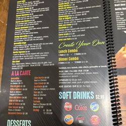 MI Jalisco - Lunch page of menu