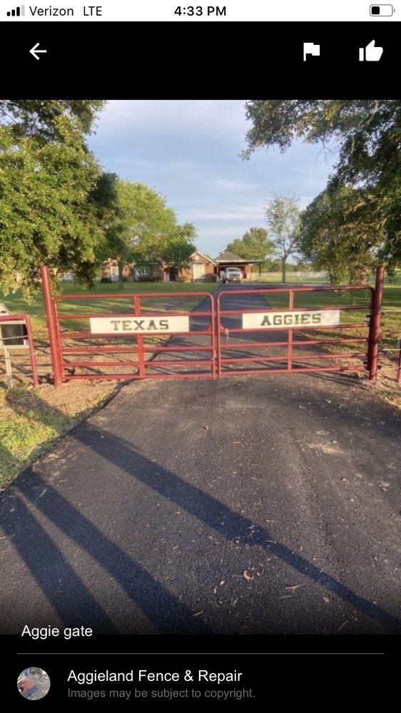 Slide of Aggieland Fence