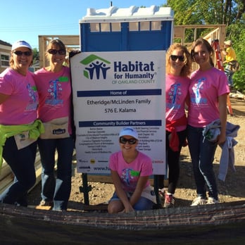 Changing Places Moving - Helping to build a Habitat House @ Womans Build - Movers Near Me - Waterford, Michigan