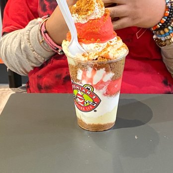 Jeremiah's Italian Ice - Strawberry shortcake - Ice Cream & Frozen Yogurt Near Me - Katy, Texas