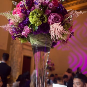 FLO NY Events - 8/22/2015 Wedding.  High centerpiece arrangements. - Florists Near Me - New York, New York