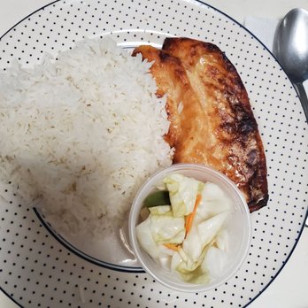 Guiltea Cravings - Jasmine rice w/miso baked salmon - Coffee & Tea Near Me - San Diego, California