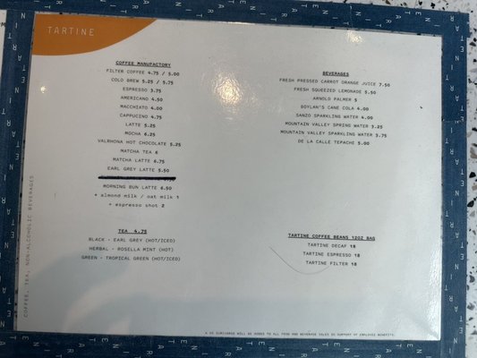 Menu photo 6 Tartine Los Angeles, CA Menu photo 6 Tartine Los Angeles, CA