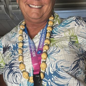 Alaska Airlines - One of our favorite flight attendants, ever. Experienced and kind, an animal lover who lives in Montana! - Airlines Near Me - Seattle, Washington