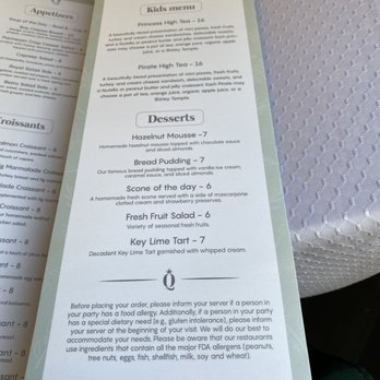 Queens TeaHouse - Menu - Tea Rooms Near Me - Parkland, Florida