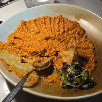 Mandolin Kitchen - Spicy Fetta, subtle heat creeps up on you!  but, the burn is sooooo good! i had to wipe sweat from my forehead! so good!!!! - Mediterranean Near Me - Atlanta, Georgia