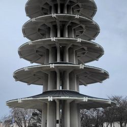 The Peace Pagoda - Cold rainy day