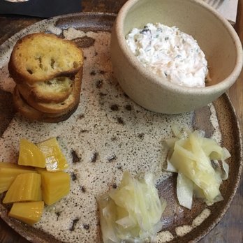 Foraged. A Hyper Seasonal Eatery - Smoked white fish rillettes ($13) - New American Near Me - Baltimore, Maryland Foraged. A Hyper Seasonal Eatery - Smoked white fish rillettes ($13) - New American Near Me - Baltimore, Maryland