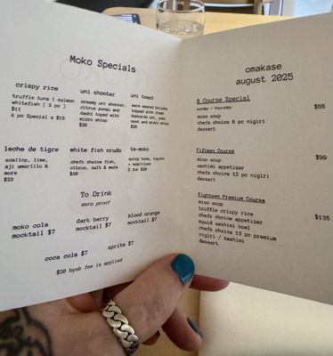 Menu photo 3 MOKO New York, NY