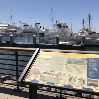 Jack London Square - Historic USS Potomac along the water at Jack London Square in Oakland. - Shopping Centers Near Me - Oakland, California Jack London Square - Historic USS Potomac along the water at Jack London Square in Oakland. - Shopping Centers Near Me - Oakland, California
