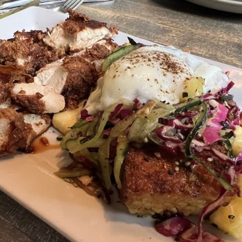 Gather in Jackson Hole - Bone Marrow Fried Rice (+ fried chicken and egg) - New American Near Me - Jackson, Wyoming