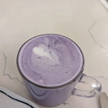 Sweet Maple - Ube latte. Very frothy and rich - Breakfast & Brunch Near Me - Cupertino, California Sweet Maple - Ube latte. Very frothy and rich - Breakfast & Brunch Near Me - Cupertino, California