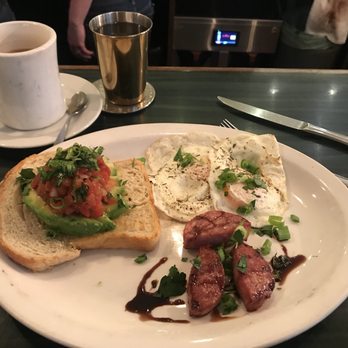 Medina Cafe - A plate of breakfast sides: Avocado toast, eggs, and saucisson Paris. - Breakfast & Brunch Near Me - Vancouver, British Columbia Medina Cafe - A plate of breakfast sides: Avocado toast, eggs, and saucisson Paris. - Breakfast & Brunch Near Me - Vancouver, British Columbia