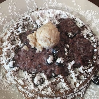 Love On The Blu - Blueberry waffle. Good but after a few bites just too much sugar. - Breakfast & Brunch Near Me - Blue Island, Illinois Love On The Blu - Blueberry waffle. Good but after a few bites just too much sugar. - Breakfast & Brunch Near Me - Blue Island, Illinois