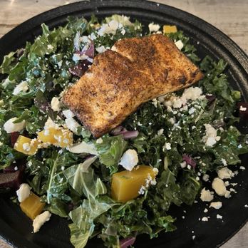 The Lodge Annapolis - Kale and salmon salad - YUM - American Near Me - Annapolis, Maryland