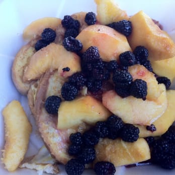 Chatty's - French toast with fresh peaches and local berries. - Breakfast & Brunch Near Me - Fleetwood, Pennsylvania Chatty's - French toast with fresh peaches and local berries. - Breakfast & Brunch Near Me - Fleetwood, Pennsylvania