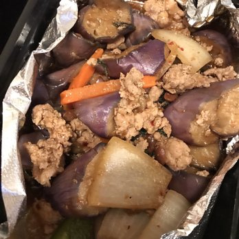 Thai Thai Restaurant - Spicy eggplant with pork- take out - Thai Near Me - Henderson, Nevada Thai Thai Restaurant - Spicy eggplant with pork- take out - Thai Near Me - Henderson, Nevada