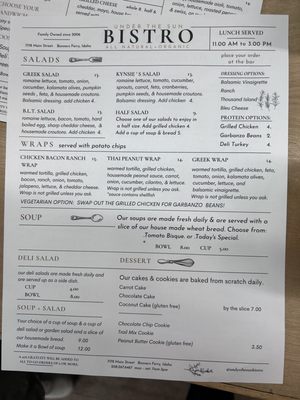 Menu photo 5 Under the Sun Bonners Ferry, ID