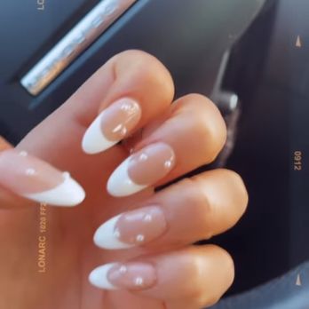 M2 Nail Lounge - reference pic, more almond/ round shape and longer. you can see the sides here are not over filed down. - Nail Salons Near Me - Alhambra , California M2 Nail Lounge - reference pic, more almond/ round shape and longer. you can see the sides here are not over filed down. - Nail Salons Near Me - Alhambra , California