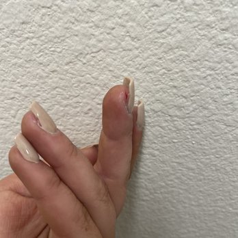 Sassy Nails - The cut I got from the man doing my nails, after he already hurt me and I asked him to be more gentle - Nail Salons Near Me - Colorado Springs, Colorado Sassy Nails - The cut I got from the man doing my nails, after he already hurt me and I asked him to be more gentle - Nail Salons Near Me - Colorado Springs, Colorado
