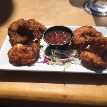 Pillbox Tavern - Coconut buttered shrimps - American Near Me - Solana Beach, California Pillbox Tavern - Coconut buttered shrimps - American Near Me - Solana Beach, California