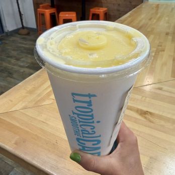 Tropical Smoothie Cafe - MANGO MONSOON™ SMOOTHIE (minus the papaya, guava, passion fruit concentrate) - Juice Bars & Smoothies Near Me - Depew, New York Tropical Smoothie Cafe - MANGO MONSOON™ SMOOTHIE (minus the papaya, guava, passion fruit concentrate) - Juice Bars & Smoothies Near Me - Depew, New York