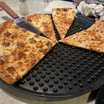 Barro's Pizza - Thin pizza with sausage and cheese - Pizza Near Me - Phoenix, Arizona