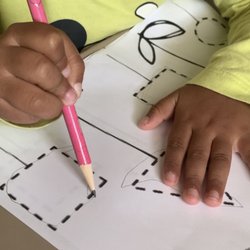 Shaily's Family Child Day Care - tracing shapes!!!