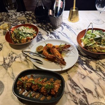 Carversteak - Giant Tiger Prawns, Spicy Salmon, and Caesar Salads - Steakhouses Near Me - Las Vegas, Nevada Carversteak - Giant Tiger Prawns, Spicy Salmon, and Caesar Salads - Steakhouses Near Me - Las Vegas, Nevada