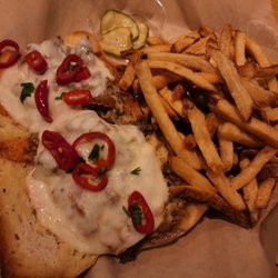 Bayside Bowl - Steak and cheese sandwich
