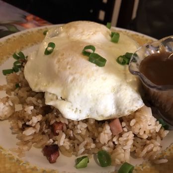 808 Grindz Cafe - Loco mock with hambuger - Cafes Near Me - Lahaina, Hawaii
