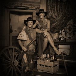Keepsake Old Time Photos - Newly engaged couple