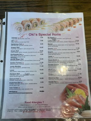 Menu photo 6 Oki's Japanese Restaurant Havelock, NC Menu photo 6 Oki's Japanese Restaurant Havelock, NC